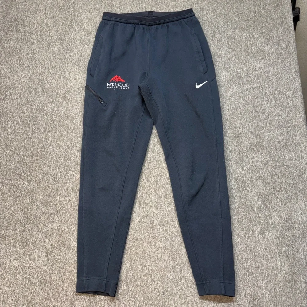 Nike Mt Hood Basketball Mens Black Tapered Jogger Sweatpants 930565-010 Size M